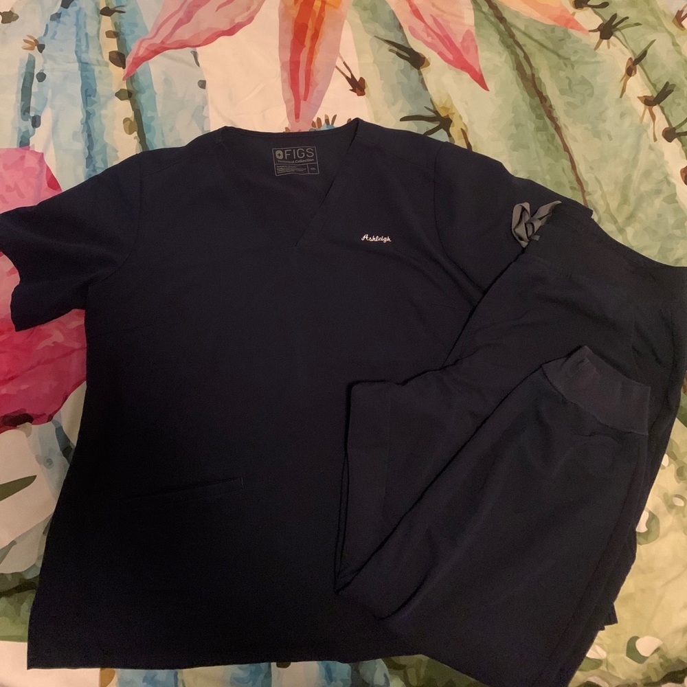 Figs Scrub Set (Navy)